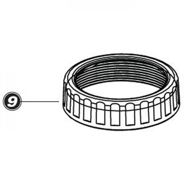 Park Tool 1581 gauge ring replacement for INF-1 pump, showing precise inflation measurement accessory in a close-up shot.
