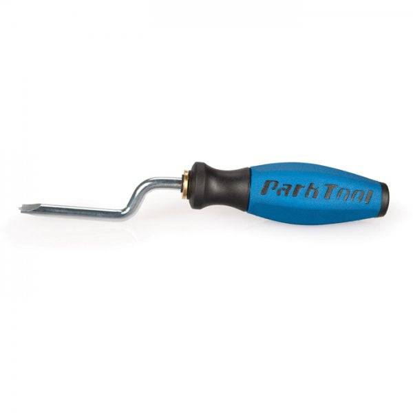 Park Tool ND-1 nipple driver tool for alloy and brass wheel nipples, used in bike wheel building and workshop repair.