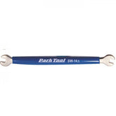 Park Tool SW-14.5 spoke wrench for Shimano wheel systems, showing the 4.3mm and 3.75mm sizes on a workshop tool.