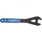 Park Tool SCWSET.3 bicycle shop cone wrench set for wheel maintenance, featuring three precision cone wrenches in a workshop setting.