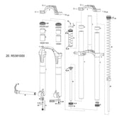 Rock Shox Coil Spring Shaft Boxxer Race/Rc/Team/R2C2 10-12 (35Mm) Inc Shaft Bolt Spares & Accesories
