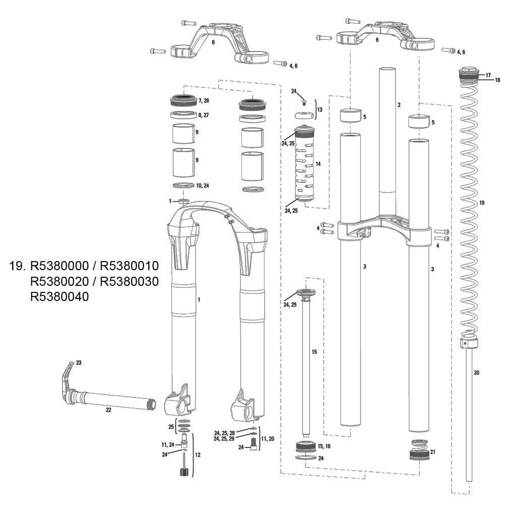 Rock Shox Coil Spring Boxxer Race/Rc/Team/R2C2 10-12 (35Mm) Xsoft Silver Spares & Accesories