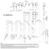 Rock Shox Compression Knob Crown Adj Moco Reba Rl 2012/Recon 2010/Recon Gold 11/Sektor 11 (W/Screw) Spares & Accesories