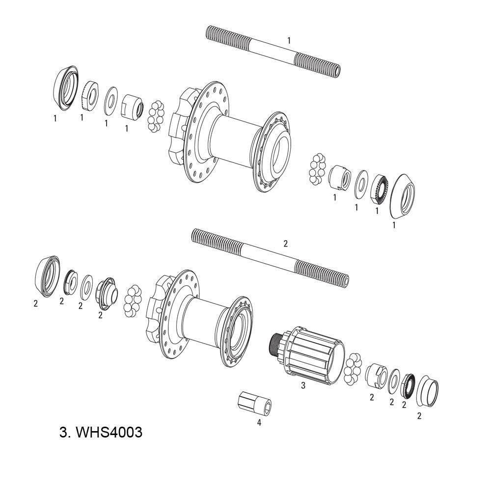Sram freehub body replacement for MTH 406 wheel, showing a metal hub component with splines and mounting details.