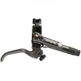 Shimano Saint BL-M820 hydraulic disc brake lever compatible with I-Spec B, mounted on a mountain bike handlebar.