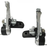Shimano Altus cantilever brakes pair for mountain, cyclo-cross, and touring bikes, shown mounted on bike frame.