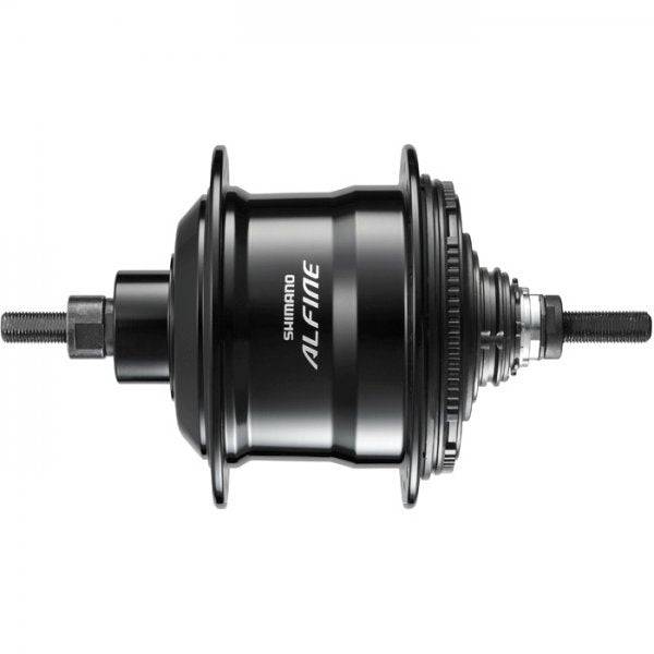 Shimano Alfine S700 11-speed MTB shift lever with optical gear display and cables, designed for bicycle components.