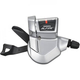 Shimano Alfine S700 11-speed MTB shift lever with optical gear display and cables, mountain bike component.