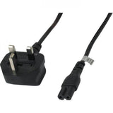 Shimano Di2 external battery charger power lead with UK plug, compatible with Shimano non-series Di2 electronic shifting components.