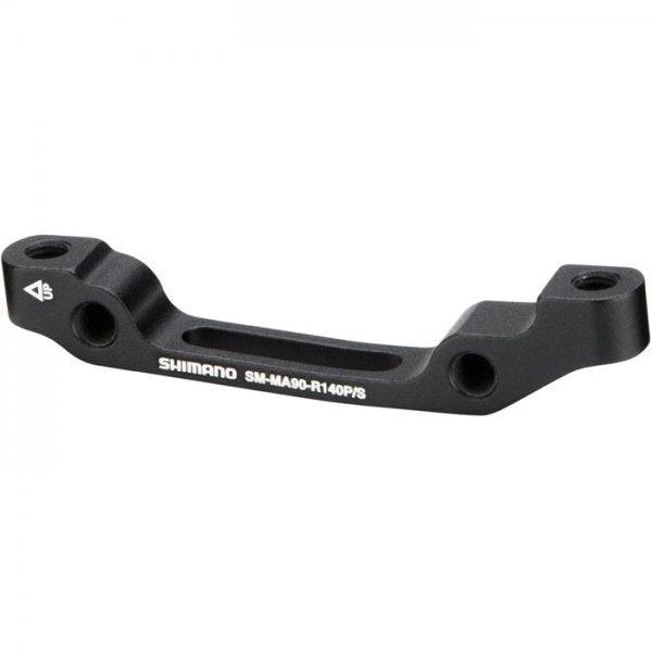 Shimano M985 disc brake adapter for 180mm rotors, post mount, bicycle components, compatible with Shimano bike brakes.