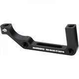 Shimano M985 disc brake adapter for 180mm rotors, post mount, used as spare component for mountain bike brake systems.