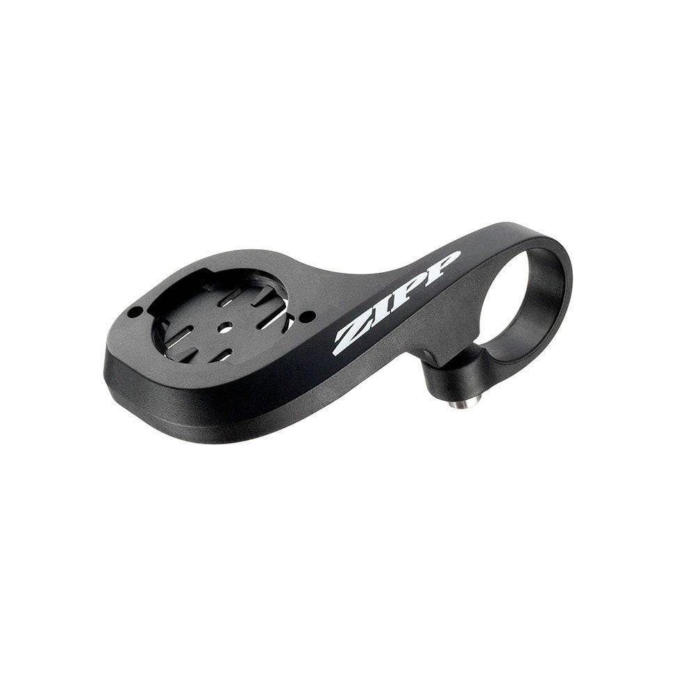 Zipp QuickView TT Garmin GPS computer mount on 22.3mm handlebars with TwistLock system for cycling accessories.