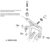 Sram rim brake center nut set for Rival and Force models, includes 12mm, 16mm, 20mm, and 30mm sizes, bike components.