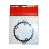 Sram Chainring Road 34T 5 Bolt 110Mm Bcd Alum (50-34) 3Mm Black Chain Ring