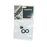 Sram spare crank arm bolt kit with black alloy M15/M26 self-extracting screws for GXP cranksets, one piece.