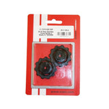 SRAM Jockey Wheel Set for X99 9.0SL 2002 and 9.0 2003 rear derailleur bike components, black and silver wheels with branding