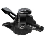 SRAM X4 3x8 trigger shifter set for mountain bike, includes left and right gear control levers for 8-speed MTB.