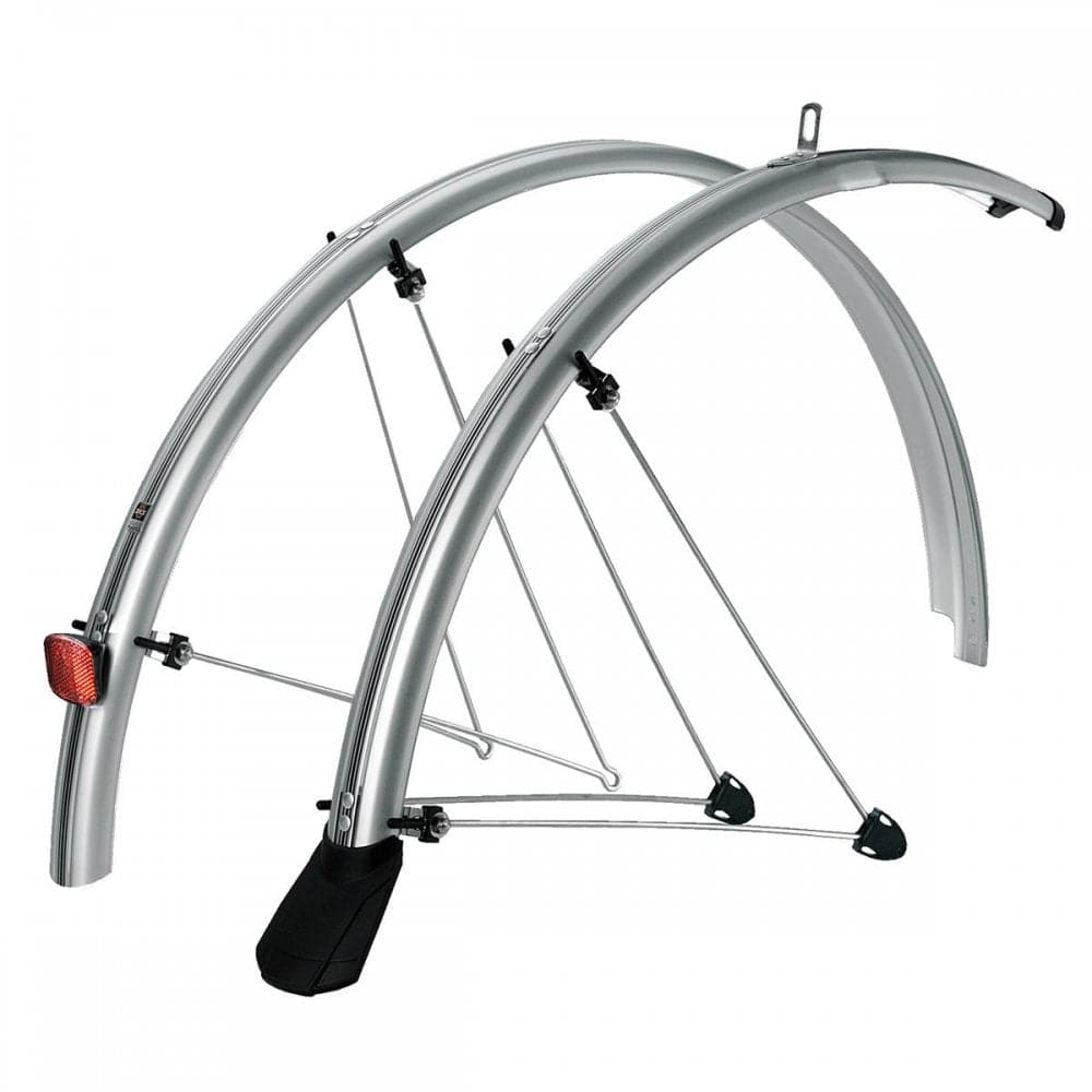 SKS Mountain Guards Chromoplastics 26-inch full coverage mudguard set, durable plastic bike accessories for mountain bikes.