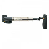 SKS Infusion TT Mini Pump for bikes, compact pump with folding T-grip, compatible with all valve types, ideal cycling accessories