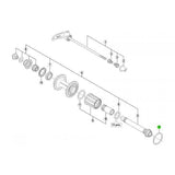 Shimano FH-9000 low spacer 1.85mm for bicycle wheel hub alignment, genuine replacement component from Shimano Spares.