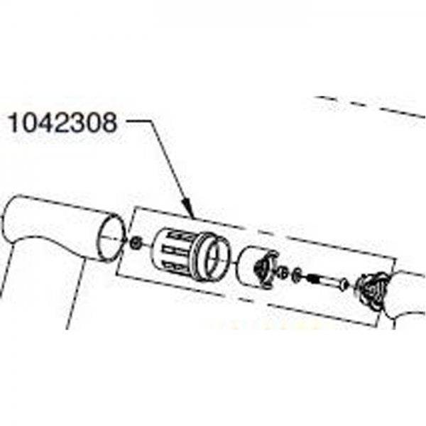 Elite L/H Bushing for Volare Crono indoor cycling trainer, replacement accessory part showing the bushing and surrounding components.