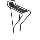 M Part ATP1 alloy black rear trekking bike rack with platform, designed for bike accessories and cargo transport.