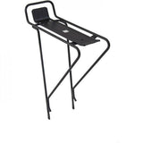 M Part ATP1 alloy black rear trekking bike rack with platform, designed for bike accessories and cargo transport.