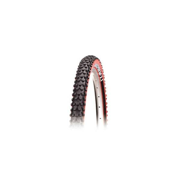 Panaracer Fire-XC Pro TLC 26x2.10 MTB tire in black and yellow, tubeless compatible, suitable for mountain biking components.