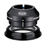FSA No.57 HBS blocking headset V2 for 1.1/8" to 1.1/4" tapered forks, 44/56mm, bicycle components with black finish.