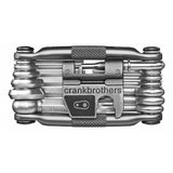 Crank Brothers Multi 19 bike multi-tool with chain hooks and hex wrenches, compact workshop tool for bike repairs.