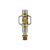 Crankbrothers Eggbeater 11 Gold XC racing pedals with brass cleats and mud shedding design, lightweight components for mountain biking.