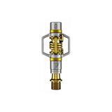 Crankbrothers Eggbeater 11 Gold XC racing pedals with brass cleats and mud shedding design, lightweight components for mountain biking.