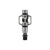 Crankbrothers Eggbeater 2 silver and black XC racing pedals with brass cleats, lightweight bicycle components for mountain biking.