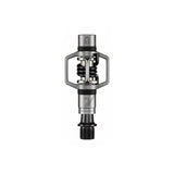 Crankbrothers Eggbeater 2 silver and black XC racing pedals with brass cleats for mountain biking.