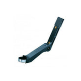 Topeak Fixer F77 black bike seatpost accessory mounting bracket attached to a bike seatpost for secure accessory attachment