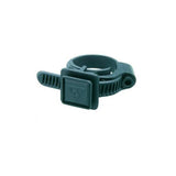 Topeak Fixer F55 bike mount holder in black for phones and tools, attached to a bicycle handlebar.