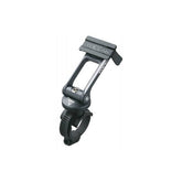 Topeak Ridecase mount for 1 1/8-inch stems, grey bike accessory holder for securing devices on bike stems.