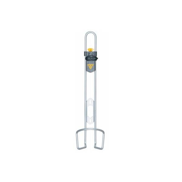 Topeak Modula Cage XL Silver bike bottle holder, durable large capacity accessory for cycling hydration.