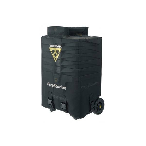 Topeak PrepStation case cover in black, providing durable dust protection for workshop tools and equipment.