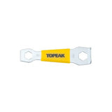 Topeak Silver Chainring Nut Wrench for bike maintenance and repairs, showing a close-up of the workshop tool in use.