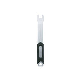 Topeak 15mm pedal wrench in black and silver for easy bike pedal removal and installation, workshop tool for cycling maintenance.