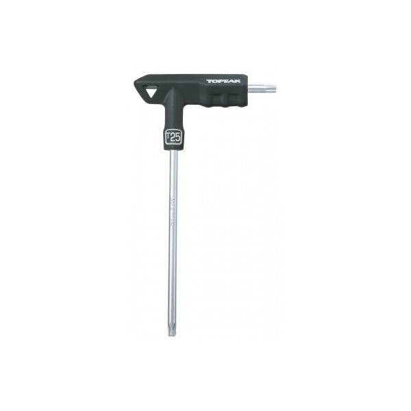 Topeak Duo Torx wrench in black and silver, compact workshop tool for tightening and loosening Torx screws.