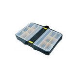 Topeak Prepstation tool tray with lid, black workshop storage organizer for tools and accessories, durable and neatly designed.