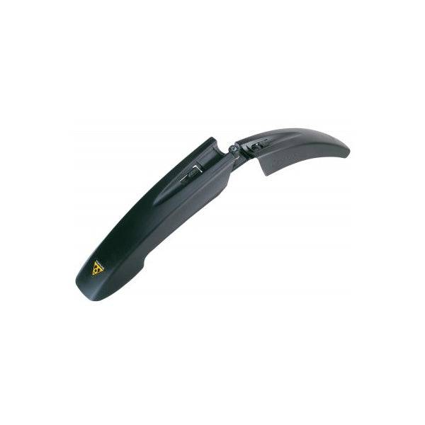 Topeak Road Guards Defender mudguard attached to a road bike, providing easy-install mud protection for cycling.