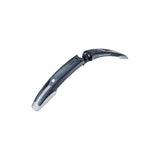 Topeak Defender M1 front mudguard attached to a mountain bike, designed for 27.5 and 29ER wheels, protects from mud and water splashes.