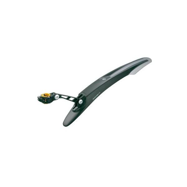 Topeak Defender rear mudguard for mountain bikes, providing off-road protection and mud splash prevention during rides.