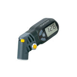 Topeak Smarthead Gauge D2 digital tire pressure gauge with display, compatible with Presta and Schrader valves.