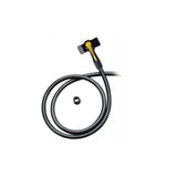 Topeak TwinHead Upgrade Kit with long hose, black and yellow, bicycle pump accessories for Presta and Schrader valves.