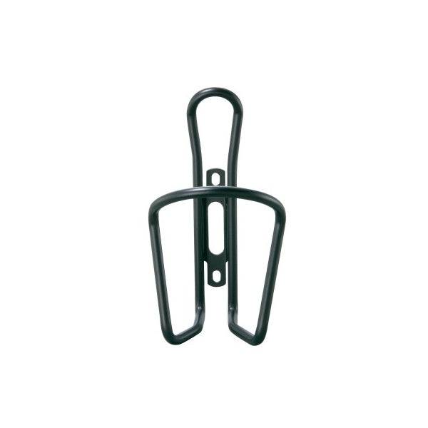 Topeak Cage Shuttle aluminum bike bottle cage in black and silver, lightweight and durable bike accessory for holding water bottles.