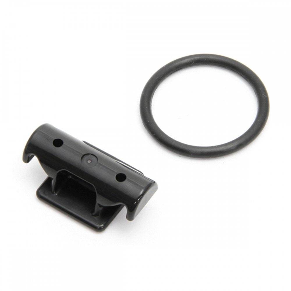 CatEye Spacer X FlexTight adaptor for Rapid X and X2 bike light mounts, showing the compact black accessory with adjustable tightening mechanism.